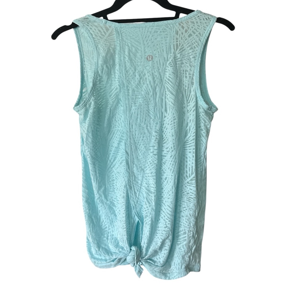Lululemon Blue Black Tie Tank Top